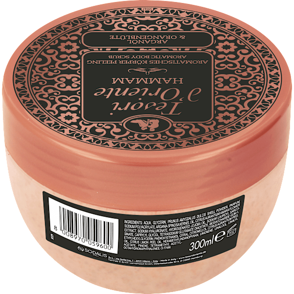 Körperpeeling Hammam, Arganöl & Orangenblüte Tesori d'Oriente