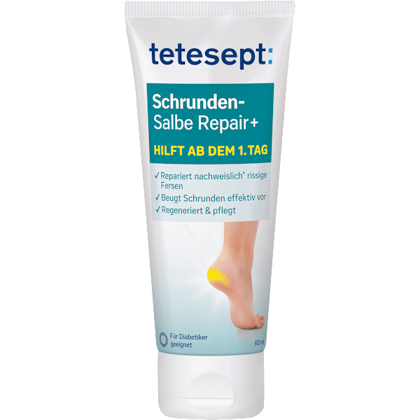 Fußcreme, Schrundensalbe Repair+ tetesept