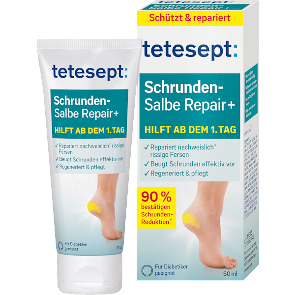 Fußcreme, Schrundensalbe Repair+ tetesept