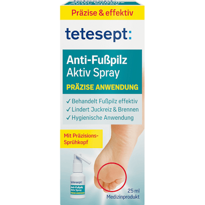 tetesept Athlete's foot remover spray, 25 ml