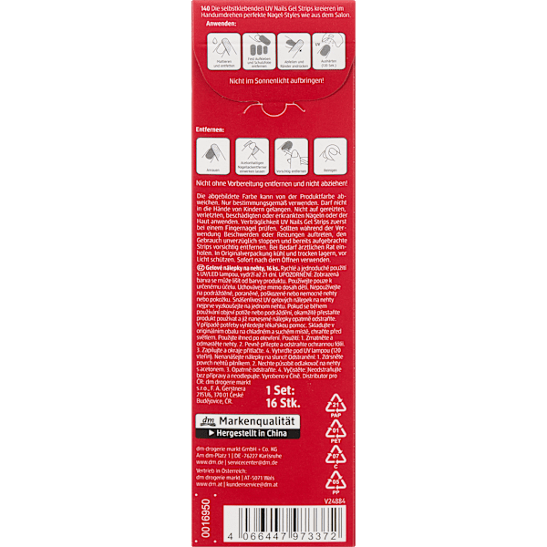 UV Gel Nagelfolien Gel Strips 140 trend !t up