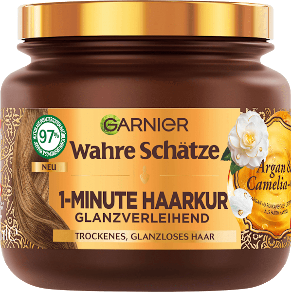 Haarkur 1-Minute Argan & Camelia-Öl Wahre Schätze