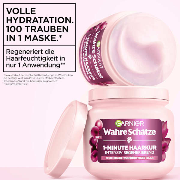 Haarkur 1-Minute Traube Wahre Schätze