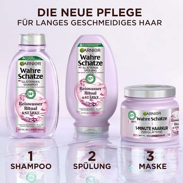 Shampoo Reiswasser Ritual & Stärke Wahre Schätze