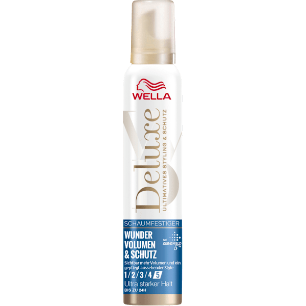 Schaumfestiger Wunder Volumen & Schutz, Ultra starker Halt WELLA Deluxe