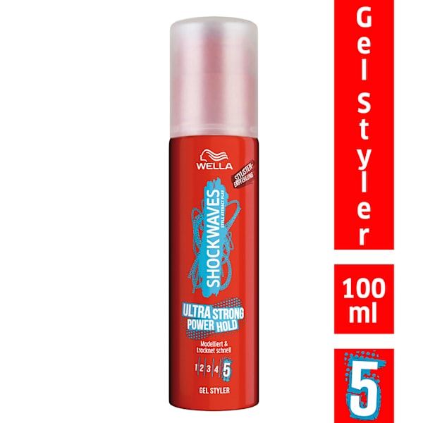 Haargel Ultra Strong Power Hold WELLA SHOCKWAVES