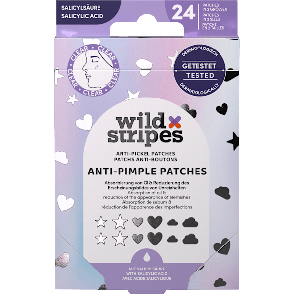 Anti Pickel Patches Holo Clear Wild Stripes