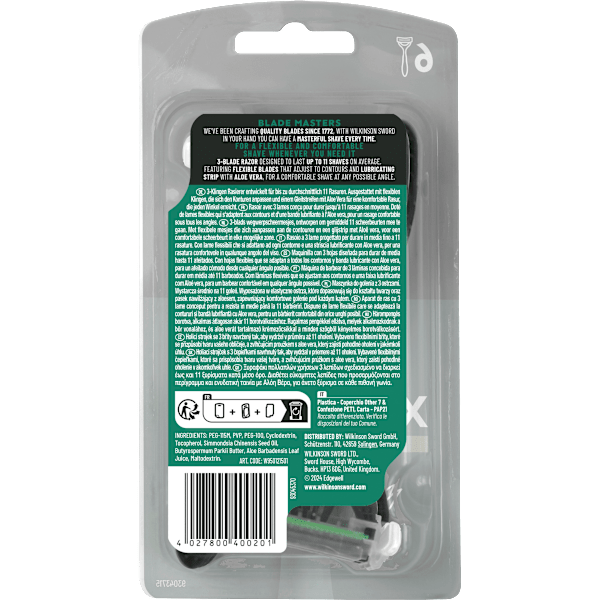Einwegrasierer, Xtreme 3 Sensitive Comfort Flexible WILKINSON SWORD