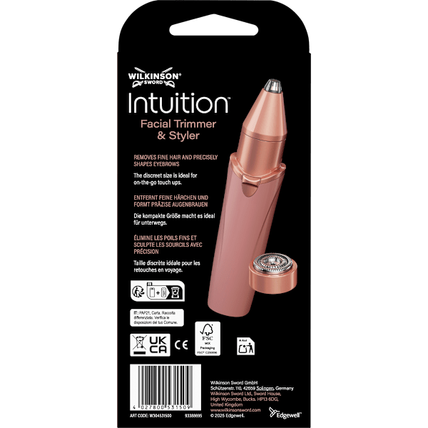 Gesichtshaarentferner, Intuition 2in1 Facial Trimmer & Styler WILKINSON SWORD