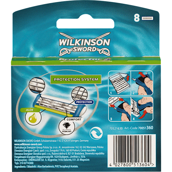 Rasierklingen, Protector 3 WILKINSON SWORD