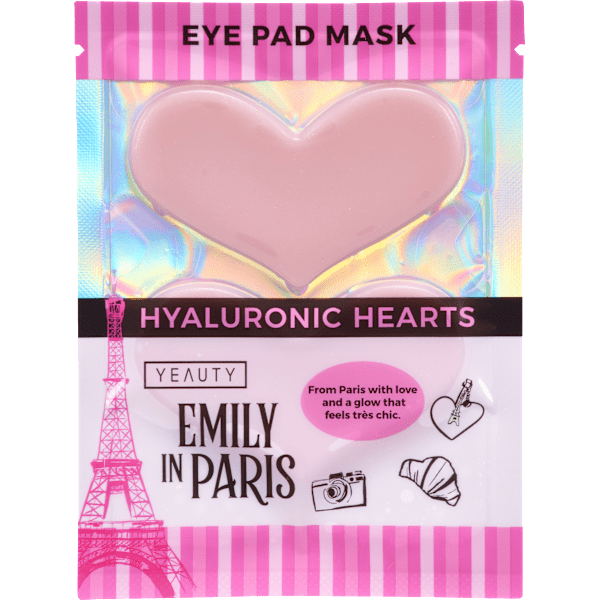Augenpads Emily in Paris Hyaluronic Hearts (1 Paar) Yeauty